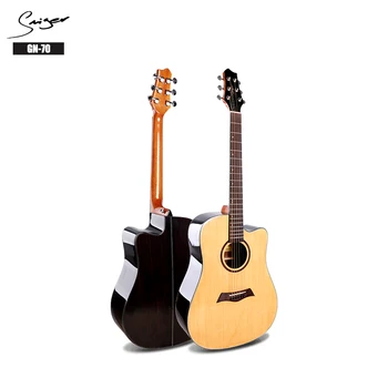 Smiger 41Inch Cutaway Akustinė Gitara Korėja Styginių Instrumentų Piršto Stilius - Nuotrauka 1  