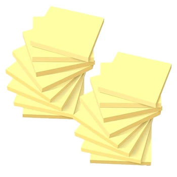 16 Knygas, Kurių Iš Viso Apie 1600 Sticky Notes Geltona Memo Pažymi, Biuro Priminimą Popieriaus - Nuotrauka 1  