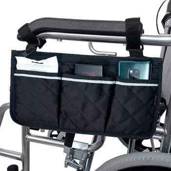 Susisiekimas Porankiu Pusėje Saugojimo Krepšys Nešiojamieji Neįgaliųjų Vežimėlio Pusėje Kišenėje Tinka Labiausiai Vaikščioti Ratais Ir Mobiliosios Įrangos - Nuotrauka 2  