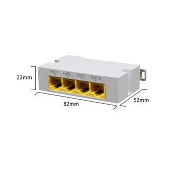 4Port Gigabit POE Extender 1000M 1 prie 3 Tinklo Jungiklio, Kartotuvų IEEE802.3Af/Ne Plug&Play už PoE Switch NVR IP Kamera AP - Nuotrauka 1  