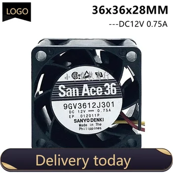 Naujas San Ace 36mm Serverio Ventiliatorius 3628 36x36x28mm DC12V 0.75 A 9GV3612J301 Serverio Atveju Aušinimo Ventiliatorius - Nuotrauka 1  
