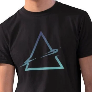 Trikampis t shirt mens geometrinis grafinis minimalistinio logotipas vyro dovana - Nuotrauka 1  