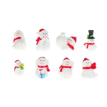 Tomaibaby Kalėdų Miniatiūriniai Darbalaukio Ornamentu Dervos Sniego Micro Kraštovaizdžio Tiekimo Namų Stalo Dekoracija Kalėdų Dovana - Nuotrauka 1  