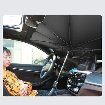 Automobilių skėtį nuo saulės, Skėtis-stiliaus Priekinis Stiklas, skėtį nuo saulės, Saulės Šilumos Izoliacijos Medžiaga Automobilio priekinio Stiklo skėtį nuo saulės, Automobilio Skėčio Šešėlyje - Nuotrauka 2  