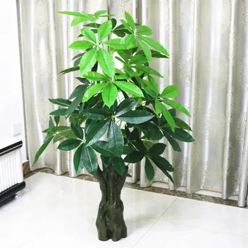 Netikrų Medžių Pachira Macrocarpa Modeliavimas Augalų Grindų Bonsai Didelė Svetainė Bonsai Netikrą Gėlių - Nuotrauka 1  