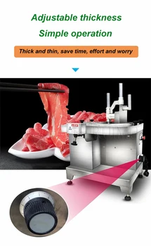 Šviežios Mėsos Pjaustyklės Peilis Jautienos, Susmulkinti Pjovimo Maker Kiaulienos Kapojimo Gamintojas Vištienos Krūtinėlės Juostelės Cutter - Nuotrauka 2  