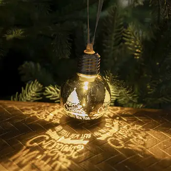 Kabo Kalėdų Papuošalai Šventinės Lemputės Forma Kalėdų Kamuolys Ornamentu Namų Šventės Dekoracijų Kalėdų Medžio Pakabukas Naujos - Nuotrauka 1  