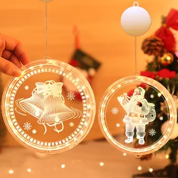 Kabantys Žibintai Kedro Kalėdų Dekoro 24cm Kūrybos LED Užuolaidų Žiburiai Kalėdų Žiburiai Už Miegamojo Lango Sienos Kiemo - Nuotrauka 1  