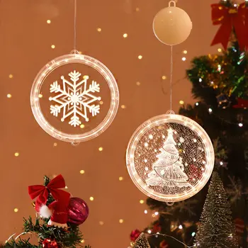 Kabantys Žibintai Kedro Kalėdų Dekoro 24cm Kūrybos LED Užuolaidų Žiburiai Kalėdų Žiburiai Už Miegamojo Lango Sienos Kiemo - Nuotrauka 2  