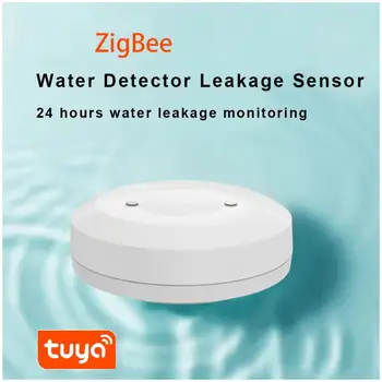 Tuya ZigBee Svirtinis Vandens Nuotėkio, Nuotėkio Pakrovimas, Jutiklis, Detektorius, Perkrautas Vandeniui Smart Home App Nuotolinio Stebėjimo Detektorius - Nuotrauka 2  