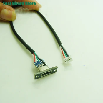 1Pce Bandymo valdybos TIPAS-C USB Moterų Mechaninė Klaviatūros Klavišą Atskyrimo Linija Sub Type C 1.25*5P Terminalo flex Kabelis Fiksuotas - Nuotrauka 1  