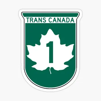 Trans Canada Highway Pasirašyti 5VNT Automobilių Lipdukai Automobilio Namų Mielas Bamperis Kambarį, Langą, Juokinga Meno Vanduo Buteliuose Animacinių filmų - Nuotrauka 1  