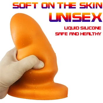 Skystu Silikonu Sekso Žaislų Pora Big Butt Plug Analinis Dildo Moterų, Vyrų Masturbacija Įrankis Erotinių Produktų Sexyshop Buttplugs - Nuotrauka 1  