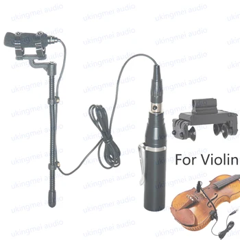 Smuiko Muzikos Instrumentas, Mikrofonas TA4F 4Pin į XLR už Shure Jungtis Smuikas Smuiku Įrašą Gooseneck Microphone su 48V Maitinimo - Nuotrauka 1  