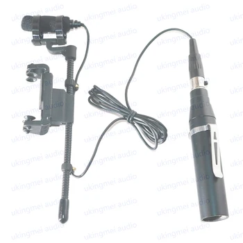 Smuiko Muzikos Instrumentas, Mikrofonas TA4F 4Pin į XLR už Shure Jungtis Smuikas Smuiku Įrašą Gooseneck Microphone su 48V Maitinimo - Nuotrauka 2  