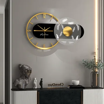 3D Prabanga Silent Ne-Tiksi Didelis Laikrodžiai, Modernios Namų Dekoracijas Kambarį,Interjero, Biuro 39 Colių Didelis Sieninis Laikrodis - Nuotrauka 1  