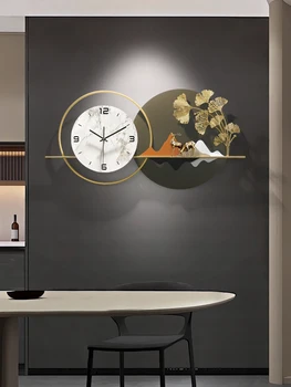 Kambarį Prabanga Sieniniai Laikrodžiai Skirti Prieškambario Patalpų Silent Sieniniai Laikrodžiai Modernios Šviesos Kabinti Sienos Ornamentu Namų Puošybai - Nuotrauka 1  
