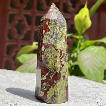 gamtos drakono kraujo akmuo kvarco kristalo obeliskas, baras punkto remontas - Nuotrauka 1  