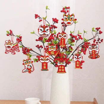Tradicinės Kinų naujieji Metai Apdaila Švenčių Housewarming Girliandos Ornamentu Atnešti Laimę ir Turtus, kad Jūsų Šventė 50LB - Nuotrauka 2  