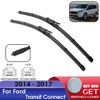 Automobilio Valytuvo Priekinio Lango priekinio, galinio Stiklo Gumos Papildymo Valytuvas Už Ford Transit Connect 2014-2017 LHD /RHD 28