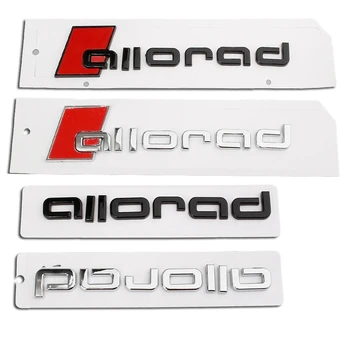 ABS Allroad Emblema Logotipas Lipdukas 3D Audi A6 Allroad C5, C7, C6, C8 A4 B5 B6 B7 B8 Allroad Reikmenys, Automobilių Raidžių Kamieno Ženklelis - Nuotrauka 1  
