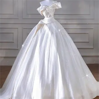 Nuo Peties Naujausias Prabanga Nišą Dizaino Princesė Vestuvių Suknelė Puikus Spalvingas Romantišką Šiuolaikinės Kamuolys Suknelė Vestido de novia - Nuotrauka 1  