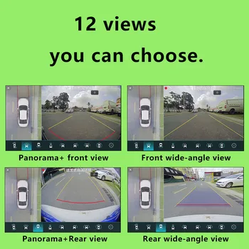 Automobilių dvr Aplink vaizdą 360 Remti 1080p išėjimas 360 kamerų sistemos, automobilių VGA, HDMI, CVBS HAINAUT - Nuotrauka 2  