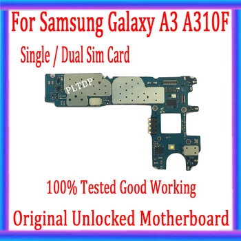 Viena Sim Kortelė Samsung Galaxy A3 A310F Plokštė Originalus Nr. ID 