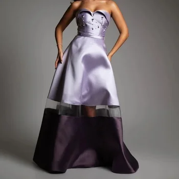Muloong Brangioji Grindų Ilgis Moterims, Elegantiškas Ir Gana Prabangus Keltas Dress - Nuotrauka 2  