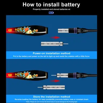 Įsižiebti Bobbers Baterijų Įkrovimo CR425 Baterijos LED Žvejybos Plaukti Plūduro Aksesuaras 2 Skyles USB Įkrovimo Įrenginys Įrengtas - Nuotrauka 2  