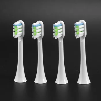4Pcs Pakeisti dantų šepetėlį Vadovai Xiaomi SOOCAS V1X3/X3U X1/X3/X5 Elektriniai Dantų Šepetėliu Vadovai, Balta - Nuotrauka 2  