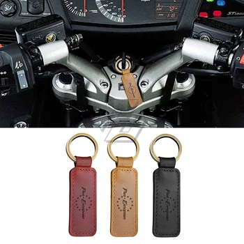 Honda ST1100 ST1300 Visos Europos paketų prižiūrėtojų raktinę Motociklo karvės odos Keychain Raktų Žiedas - Nuotrauka 1  