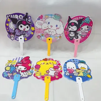 Kawaii Sanrio Hello Kitty Mymelody Kuromi Cinnamoroll Pompom Purin Animacinių Filmų Personažus, Nešiojami Delniniai Ventiliatorius Duomenys Vaikams Dovanos - Nuotrauka 1  