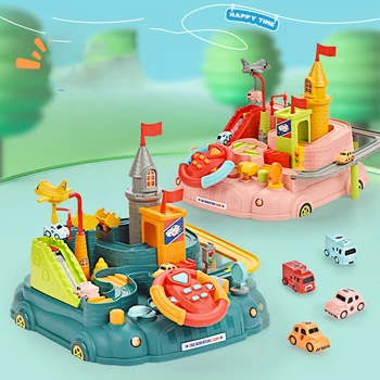 Vaikai Automobiliai Nuotykių Kelio Žaislai Vaikams Įdomus Žaidimas Patalpų Pastatas Lengvai Surenkami, Su Priedais, Tėvų-vaikų Švietimo Žaislai - Nuotrauka 2  