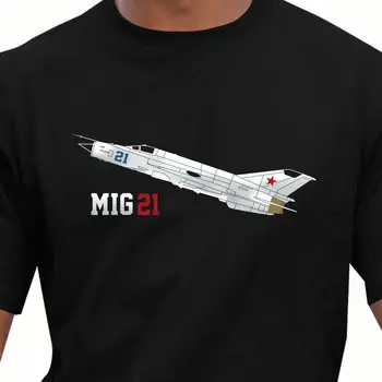 Naujos T Marškinėliai, Unisex Juokinga Viršūnes Tee Prekės ženklo Drabužių Vasaros Viršūnes Hip-Hop Aeroclassic MiG 21 Naikintuvo T shirt - Nuotrauka 1  