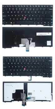 NAUJA Klaviatūra LENOVO, IBM, E431 E440 L440 L450 L460 T431s T440 T440p T440s MUMS nešiojamojo kompiuterio klaviatūra su apšvietimu - Nuotrauka 1  