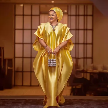 Abayas Moterų Dubajaus Prabanga Afrikos Musulmonų Mados Caftan Dress Marocain Vestuvės Suknelės Boubou Skraiste Djellaba Femme 2024 - Nuotrauka 1  