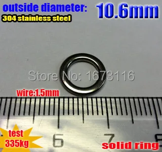 2022new žvejybos kietas žiedas wire1.5mm outerdiameter 10.6 mm kiekis:100vnt/daug aukšto quatily!!! - Nuotrauka 1  