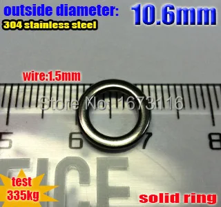 2022new žvejybos kietas žiedas wire1.5mm outerdiameter 10.6 mm kiekis:100vnt/daug aukšto quatily!!! - Nuotrauka 2  