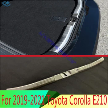 Už 2019-2021 Toyota Corolla E210 Sporto Liukas, Sedanas Auris Nerūdijančio Plieno Sidabro Galiniai Kamieno Nusitrinti Plokštė Durų Slenksčio Dangtis - Nuotrauka 1  