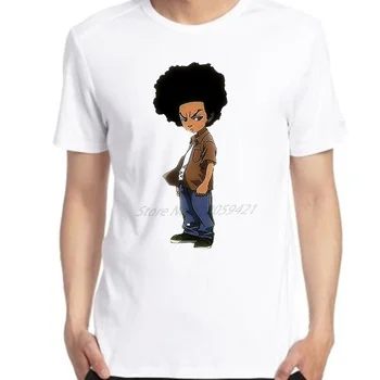 Juokinga Pustkowie Reperis Huey Freeman Klasikinis grafinis t marškinėliai Negabaritinių marškinėliai Tees Viršūnes Harajuku Streetwear vyriški drabužiai - Nuotrauka 1  