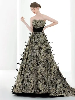 2023 Elegantiško, Prabangaus Vakaro Suknelė Pokylių Moterų Susitikimas Suknelė Juodos Spalvos Blizgučiai Keltas Suknelės Vestido De Novia Casamento - Nuotrauka 2  