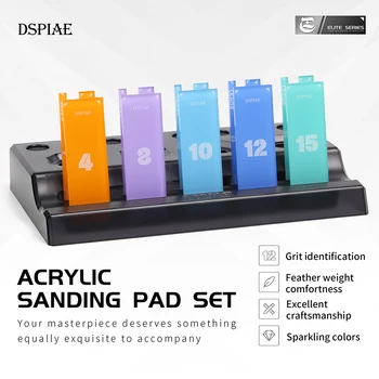 DSPIAE PT-SP Akrilo šlifavimo plokštės rinkinys Ateina su švitriniu popieriumi 5 spalvų, su ženklinimo, Surinkimo, modelio priėmimo ir poliravimo - Nuotrauka 1  