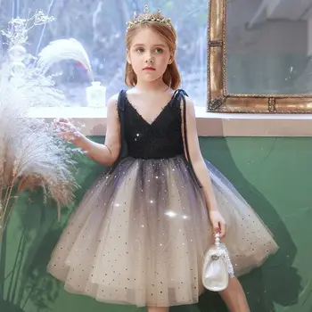 Elegantiškas Oficialus Kamuolys Suknelė Mergaitėms Vaikų Šalis Princesė Dress Baby Vaikų Gimtadienio China Komplektus, Vasaros Nauji Drabužiai - Nuotrauka 1  