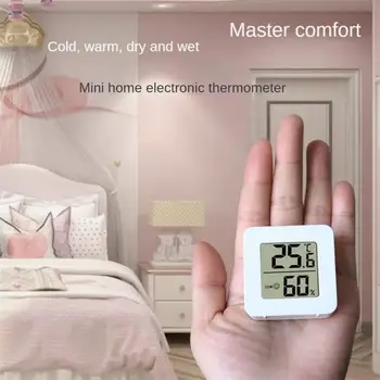 Mini Drėgmėmačiu Namuose Elektroninių Pažangių Termometras Miegamasis Kūno Temperatūros Jutiklis Kūdikių Namų Patalpų Oro Drėgmės Matuoklis - Nuotrauka 2  