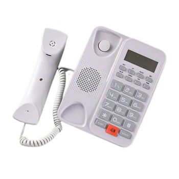 Corded Laidinį Telefoną, Didelis Mygtuką ir antžeminių laidinių telefono linijų Telefonai su Skambinančiojo Identifikavimo Fiksuotojo ryšio Telefono Biuro Viešbutis Dropship - Nuotrauka 2  