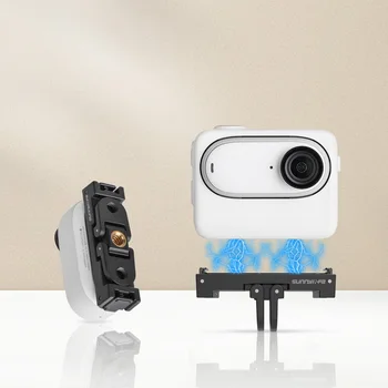 Už Insta360 GO3 magnetinio greito atleidimo priedų adapteris GO3 nykščio kamera, greito atpalaidavimo plokštės plėtimosi - Nuotrauka 2  