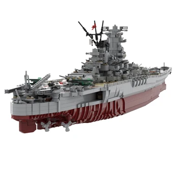SS IJN Yamato 1:200 Masto Karo Plytų Karinių Reikalų Fregata Ginklų Mūšis Laivas Šarvuotis Building Block Modelis Vaikams Žaislas - Nuotrauka 2  