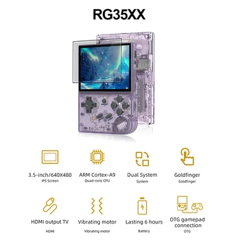 ANBERNIC RG35XX Linux Sistema Dviguba Kortelių Lizdas 3.5 Colių IPS Ekranas Retro Delninis Žaidimų Konsolės Cortex-A9 Žaidėjas 10000+ ŽAIDIMAI - Nuotrauka 2  