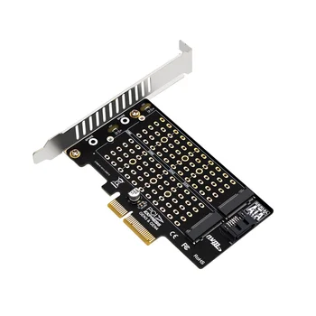 M. 2 NVMe NGFF SSD Į PCIE SATA Adapter PCIE Į M2/M. 2 Adapteris SATA M. 2 SSD PCIE Adapteris M Mygtukas B Mygtukas B+M Raktas - Nuotrauka 1  